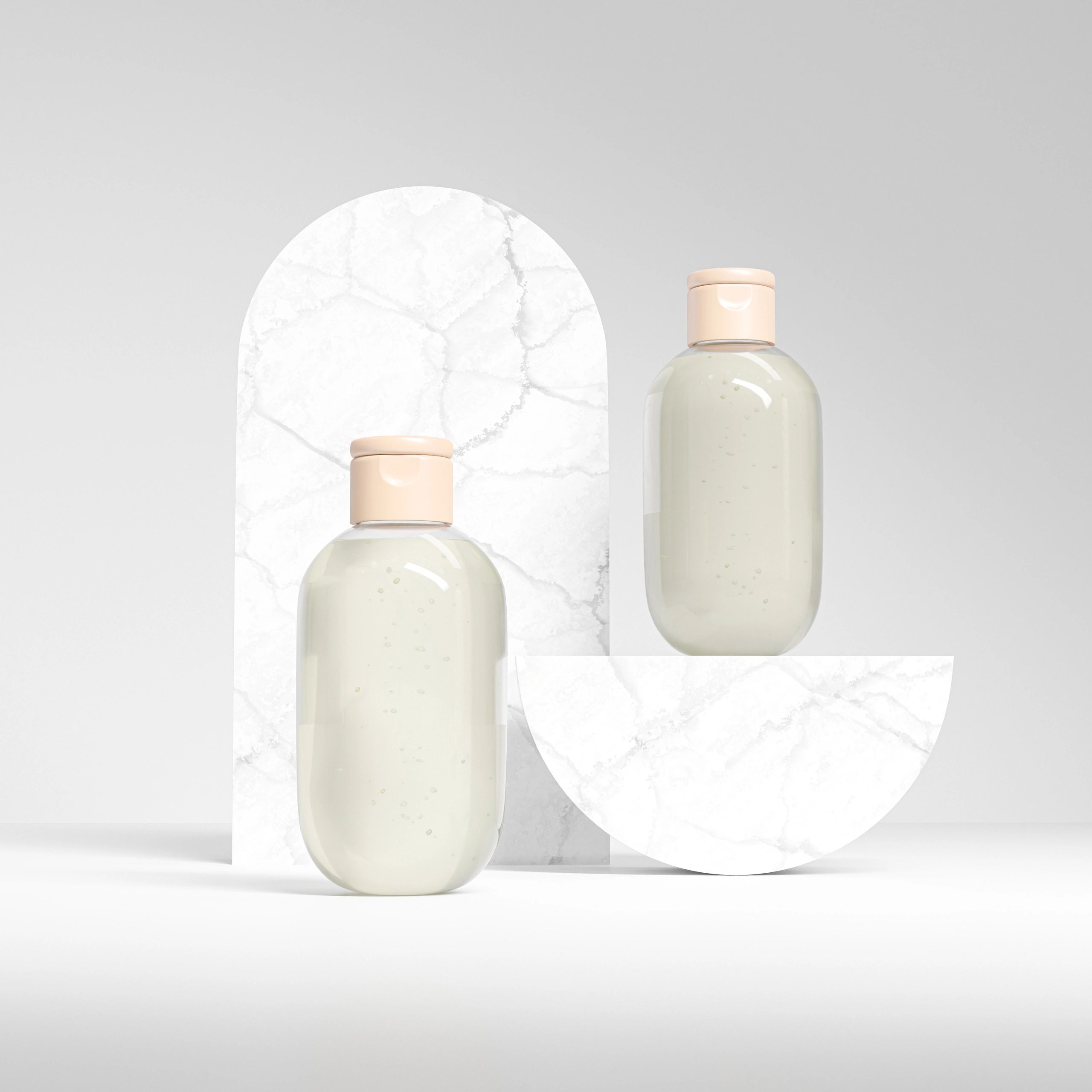 Minimal skincare bottle for a glutathione skincare routine